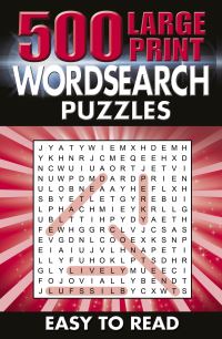 Book Cover for 500 Large Print Wordsearch Puzzles by Eric Saunders