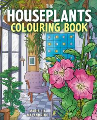 Book Cover for The Houseplants Colouring Book by Maria Lia Malandrino