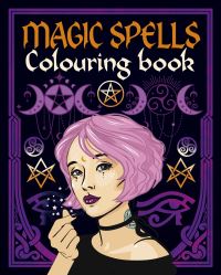 Book Cover for Magic Spells Colouring Book by Tansy Willow
