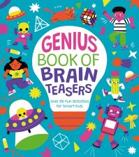 Book Cover for Genius Book of Brain Teasers by Lisa Regan