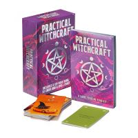 Book Cover for Practical Witchcraft Book & Card Deck by Marie Bruce