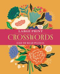 Book Cover for Large Print Crosswords by Eric Saunders