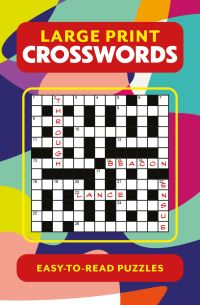 Book Cover for Large Print Crosswords by Eric Saunders