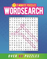 Book Cover for 5 Minute Puzzles: Wordsearch by Eric Saunders