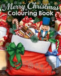 Book Cover for The Merry Christmas Colouring Book by Tansy Willow