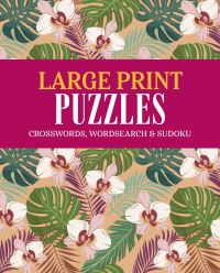Book Cover for Large Print Puzzles by Eric Saunders