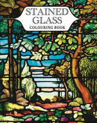 Book Cover for Stained Glass Colouring Book by Tansy Willow