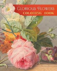 Book Cover for Glorious Flowers Coloring Book by David Woodroffe