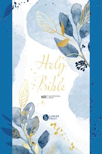 Book Cover for NIV Larger Print Blue Soft-Tone Bible With Zip by New International Version