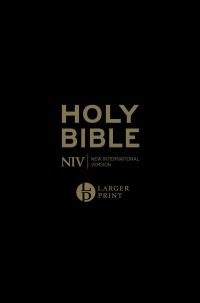 Book Cover for NIV Larger Print Personal Black Leather Bible by New International Version