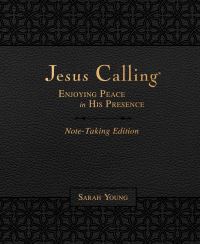 Book Cover for Jesus Calling Note-Taking Edition, Leathersoft, Black, With Full Scriptures by Sarah Young