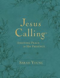 Book Cover for Jesus Calling, Large Text Teal Leathersoft, With Full Scriptures by Sarah Young