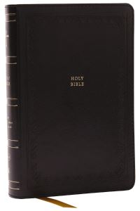 Book Cover for NKJV Compact Paragraph-Style Bible W/ 43,000 Cross References, Black Leathersoft, Red Letter, Comfort Print: by Thomas Nelson