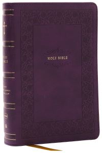 Book Cover for NKJV Compact Paragraph-Style Bible W/ 43,000 Cross References, Purple Leathersoft, Red Letter, Comfort Print: by Thomas Nelson