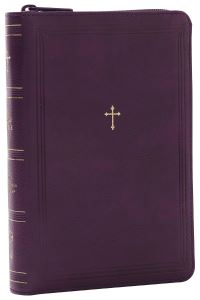 Book Cover for NKJV Compact Paragraph-Style Bible W/ 43,000 Cross References, Purple Leathersoft With Zipper, Red Letter, Comfort Print: by Thomas Nelson