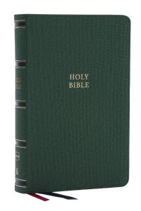 Book Cover for NKJV, Single-Column Reference Bible, Verse-by-Verse, Green Leathersoft, Red Letter, Comfort Print (Thumb Indexed) by Thomas Nelson