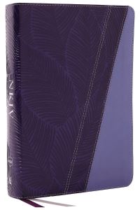 Book Cover for NKJV Study Bible, Leathersoft, Purple, Full-Color, Comfort Print by Thomas Nelson
