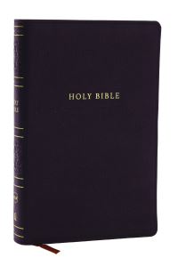 Book Cover for NKJV Personal Size Large Print Bible With 43,000 Cross References, Black Leathersoft, Red Letter, Comfort Print (Thumb Indexed) by Thomas Nelson