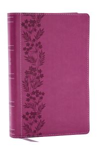 Book Cover for NKJV Personal Size Large Print Bible With 43,000 Cross References, Pink Leathersoft, Red Letter, Comfort Print by Thomas Nelson