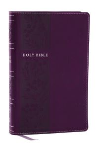 Book Cover for NKJV Personal Size Large Print Bible With 43,000 Cross References, Purple Leathersoft, Red Letter, Comfort Print (Thumb Indexed) by Thomas Nelson