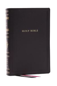 Book Cover for RSV Personal Size Bible With Cross References, Black Genuine Leather, (Sovereign Collection) by Thomas Nelson