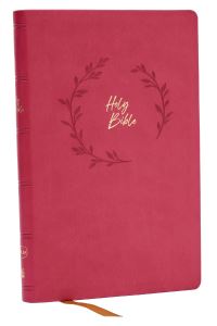 Book Cover for NKJV Holy Bible, Value Ultra Thinline, Pink Leathersoft, Red Letter, Comfort Print by Thomas Nelson