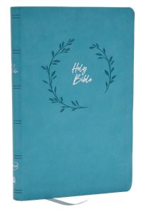 Book Cover for NKJV Holy Bible, Value Ultra Thinline, Teal Leathersoft, Red Letter, Comfort Print by Thomas Nelson