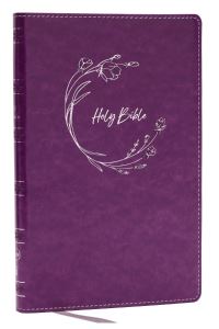 Book Cover for NKJV Holy Bible, Ultra Thinline, Purple Leathersoft, Red Letter, Comfort Print by Thomas Nelson