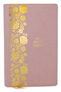 Book Cover for KJV Personal Size Large Print End-of-Verse Reference Bible, Pink Leathersoft, Red Letter, Comfort Print (Thumb Indexed) by Thomas Nelson