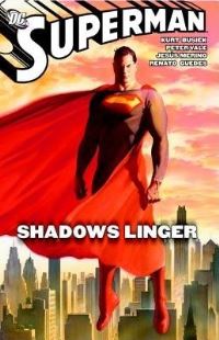 Book Cover for Shadows Linger by Kurt Busiek, Peter Vale, Pat Brosseau, Jesús Merino, Kanila Tripp, Jerry Siegel, Joe Shuster, Comicraft