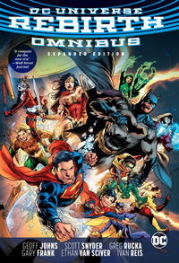 Book Cover for DC Universe Rebirth Omnibus by Geoff Johns, Scott Snyder, Gene Luen Yang