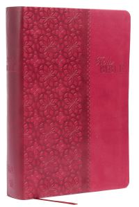 Book Cover for KJV Study Bible, Large Print, Leathersoft, Red/Pink, Red Letter by Thomas Nelson