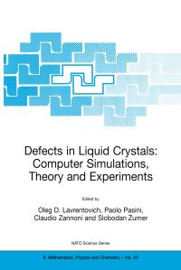 Book Cover for Defects in Liquid Crystals by Oleg D Lavrentovich, NATO Advanced Research Workshop on Computer Simulations of Defects in Liquid Crystals including their Relation to Theory and Experiment