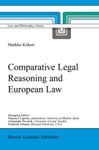 Book Cover for Comparative Legal Reasoning and European Law by Markku Kiikeri