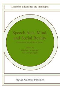 Book Cover for Speech Acts, Mind, and Social Reality by Günther Grewendorf, Georg Meggle