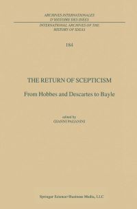 Book Cover for The Return of Scepticism by Gianni Paganini, Vercelli Conference