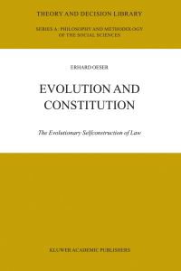 Book Cover for Evolution and Constitution by Erhard Oeser