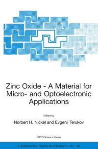 Book Cover for Zinc Oxide - A Material for Micro- And Optoelectronic Applications by Norbert H Nickel, Evgenii Terukov
