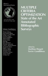 Book Cover for Multiple Criteria Optimization by Matthias Ehrgott, Xavier Gandibleux