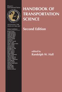 Book Cover for Handbook of Transportation Science by Randolph W Hall