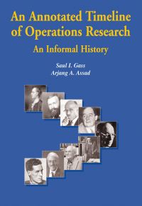 Book Cover for An Annotated Timeline of Operations Research by Saul I Gass, A Assad