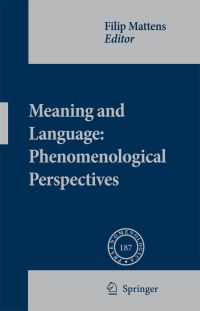 Book Cover for Meaning and Language by Filip Mattens