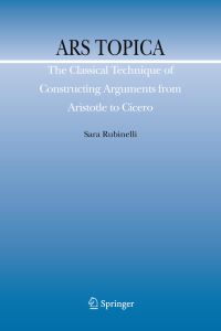 Book Cover for Ars Topica by Sara Rubinelli, Springer Firm