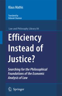 Book Cover for Efficiency Instead of Justice? by Klaus Mathis, Deborah Shannon