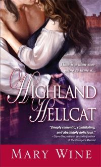 Book Cover for Highland Hellcat by Mary Wine, Copyright Paperback Collection Library of Congress