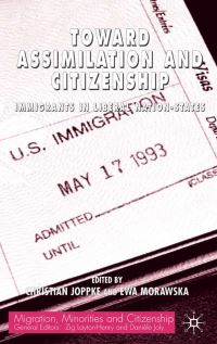 Book Cover for Toward Assimilation and Citizenship by Christian Joppke, Ewa T Morawska