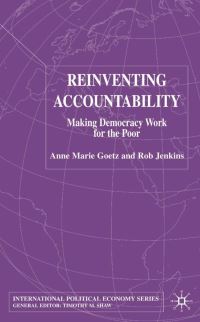 Book Cover for Reinventing Accountability by Anne Marie Goetz, Rob Jenkins