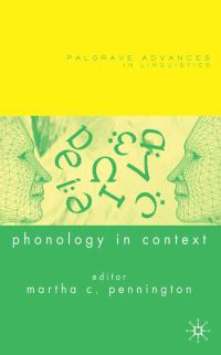 Book Cover for Phonology in Context by Martha C Pennington