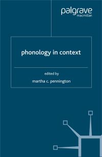 Book Cover for Phonology in Context by Martha C Pennington
