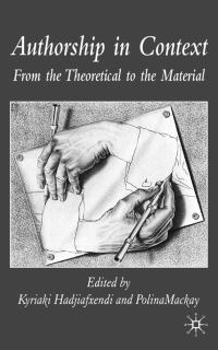 Book Cover for Authorship in Context by Kyriaki Hadjiafxendi, Polina Mackay